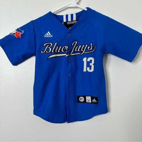 Adidas Blue Jays Toddler Jersey #13 Lawrie - Picture 1 of 7